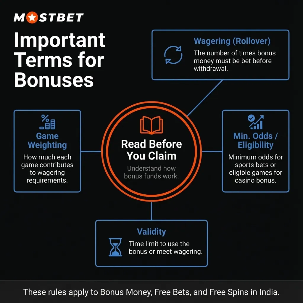 Mostbet bonus terms and conditions - important rules for Indian players