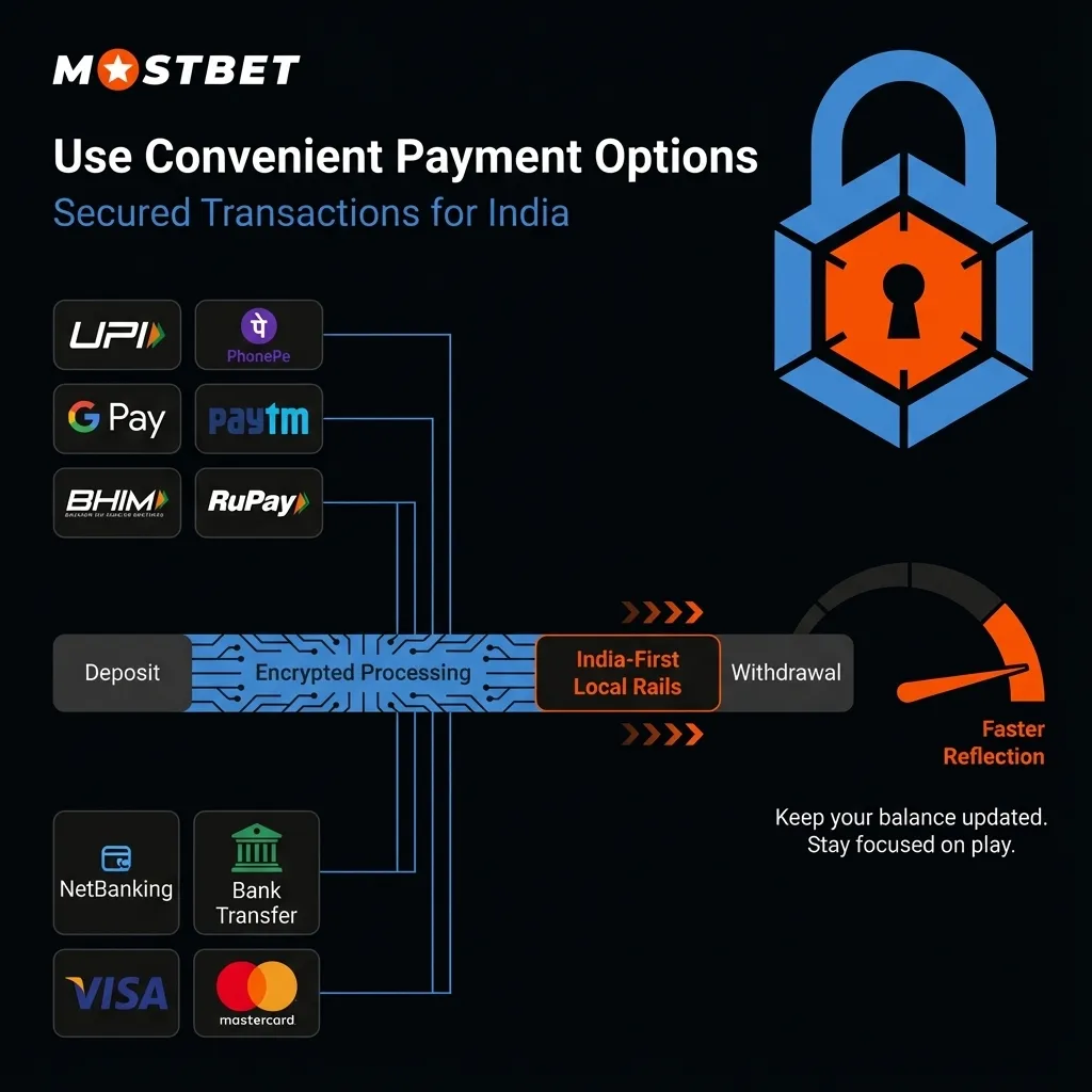 Secure payment options for Mostbet users in India with local support