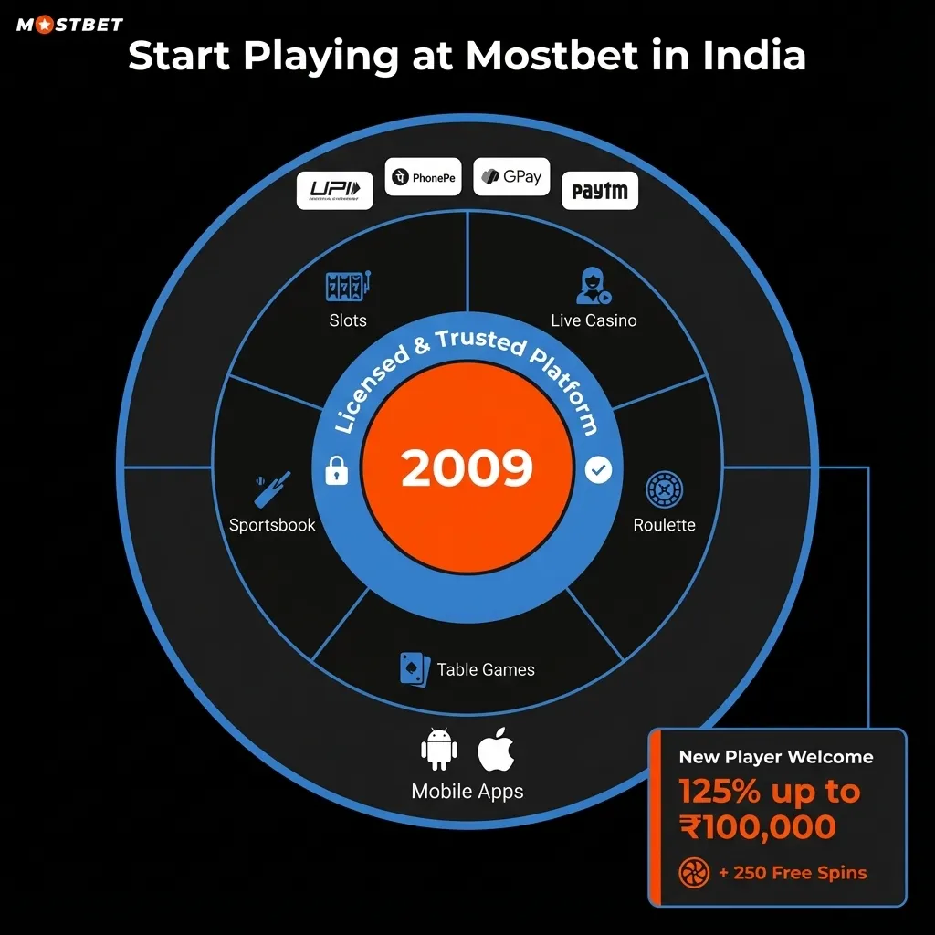 Join Mostbet India for slots, live casino, and 125% welcome bonus