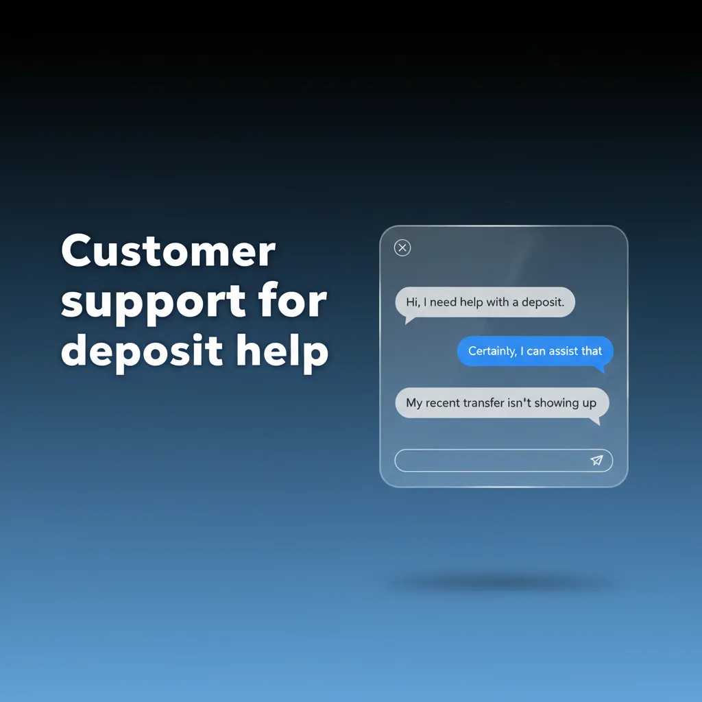 Support for delayed or declined deposits: 24/7 live chat, email, in-app Help, WhatsApp/Telegram; share transaction details.