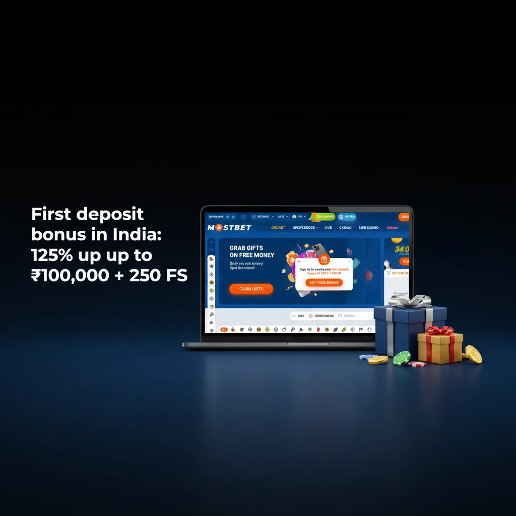 First deposit bonus India: 125% up to ₹100,000 + 250 Free Spins. Sportsbook or casino. Min deposit ₹300. Activate in Cashier.
