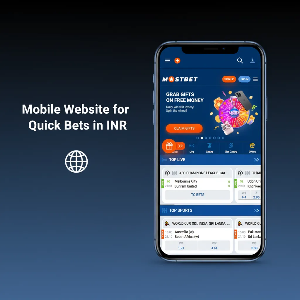 Smartphone with lightweight INR betting site: live odds, quick bet slip, fast UPI payments, low data use, Add to Home Screen.