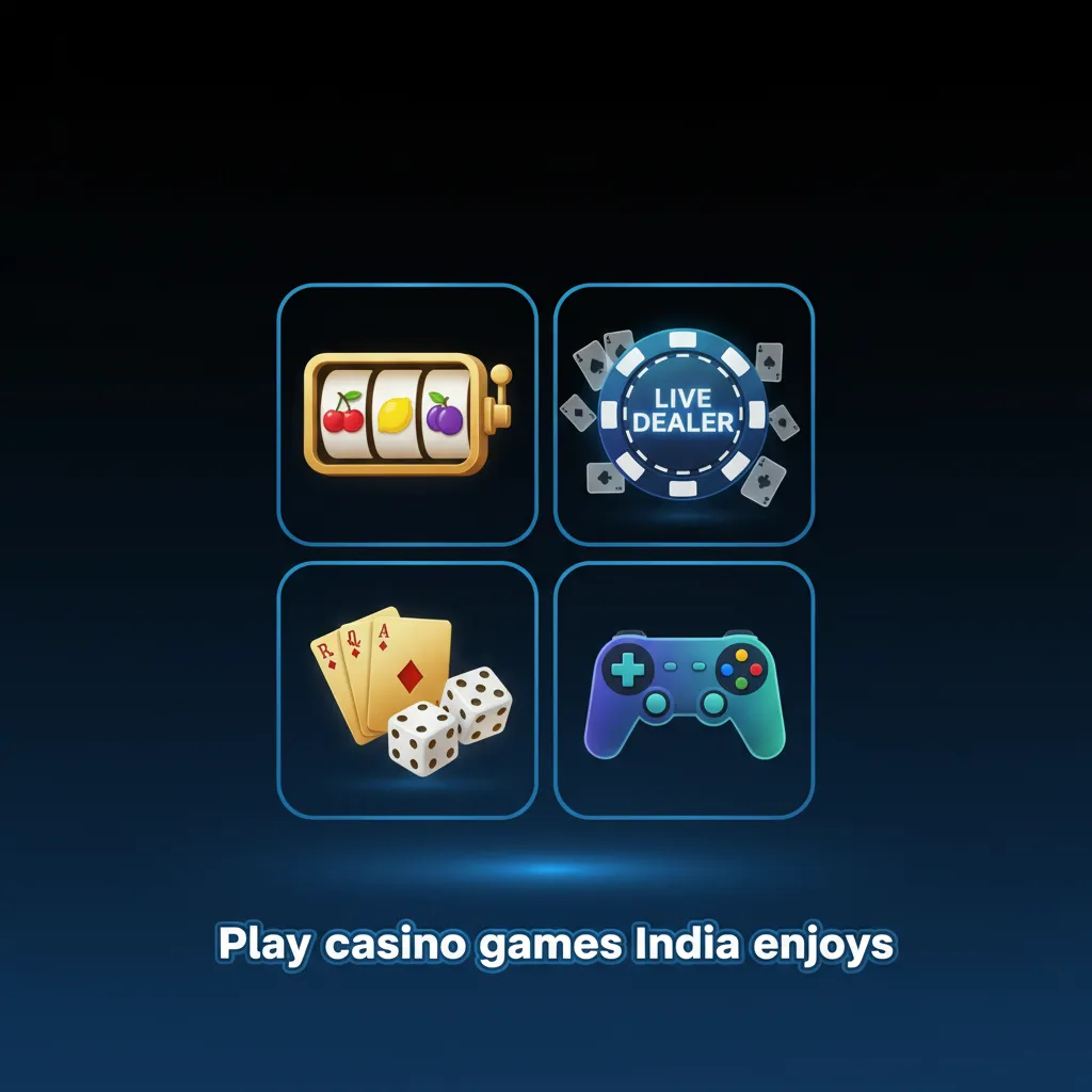 Casino games India enjoys: Andar Bahar, Teen Patti, slots, live dealer tables, roulette, blackjack, baccarat, poker.