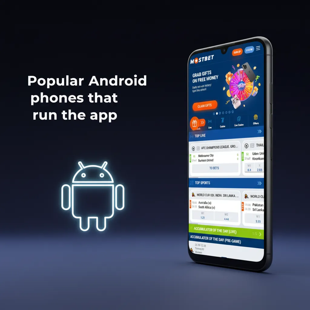 Popular Android phones that run the app: Redmi Note 12, POCO X5 Pro, Galaxy A54, Pixel 6a, OnePlus Nord 2T, and more.
