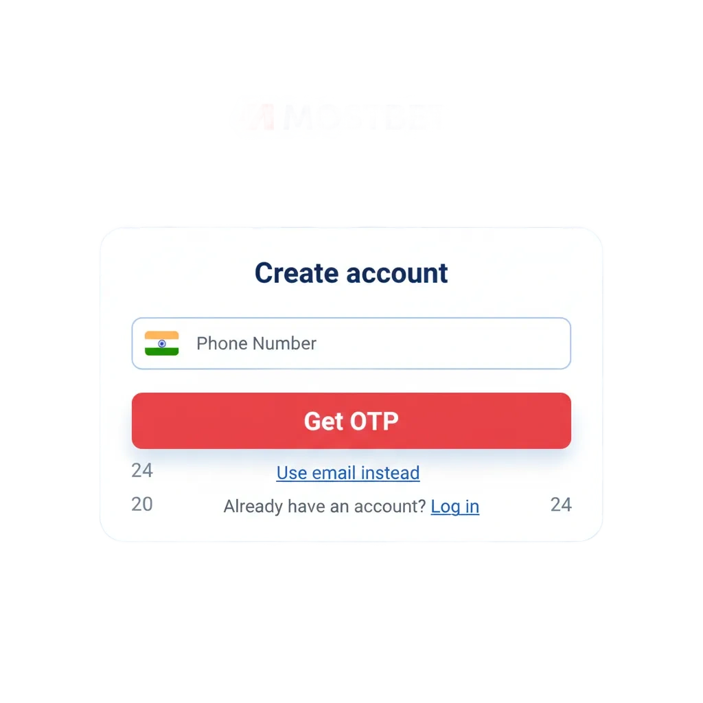 Mostbet signup banner: register, log in, KYC for withdrawals; sports betting, casino, welcome bonus, web and mobile access.