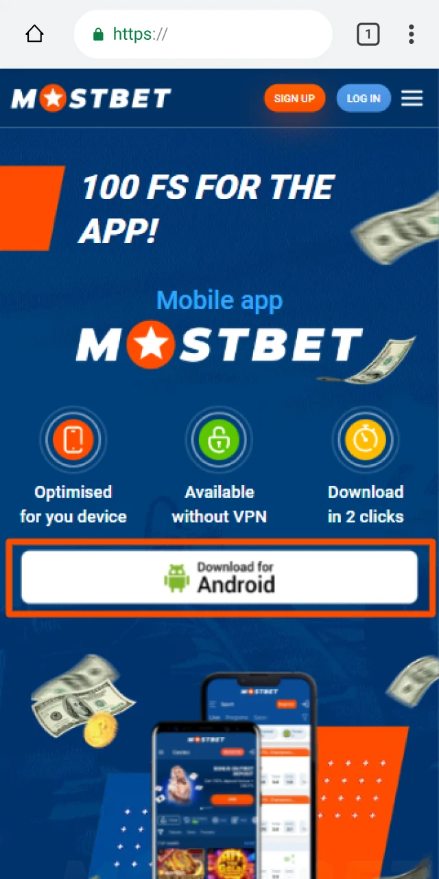 Download the official Mostbet App installation file on your Android device.