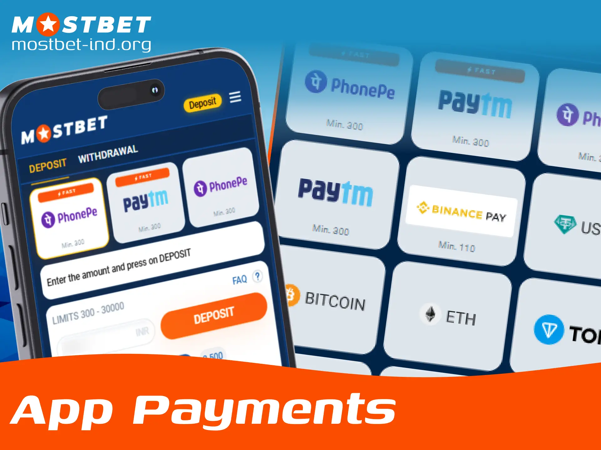 Use fast Indian payment methods inside the official Mostbet App.