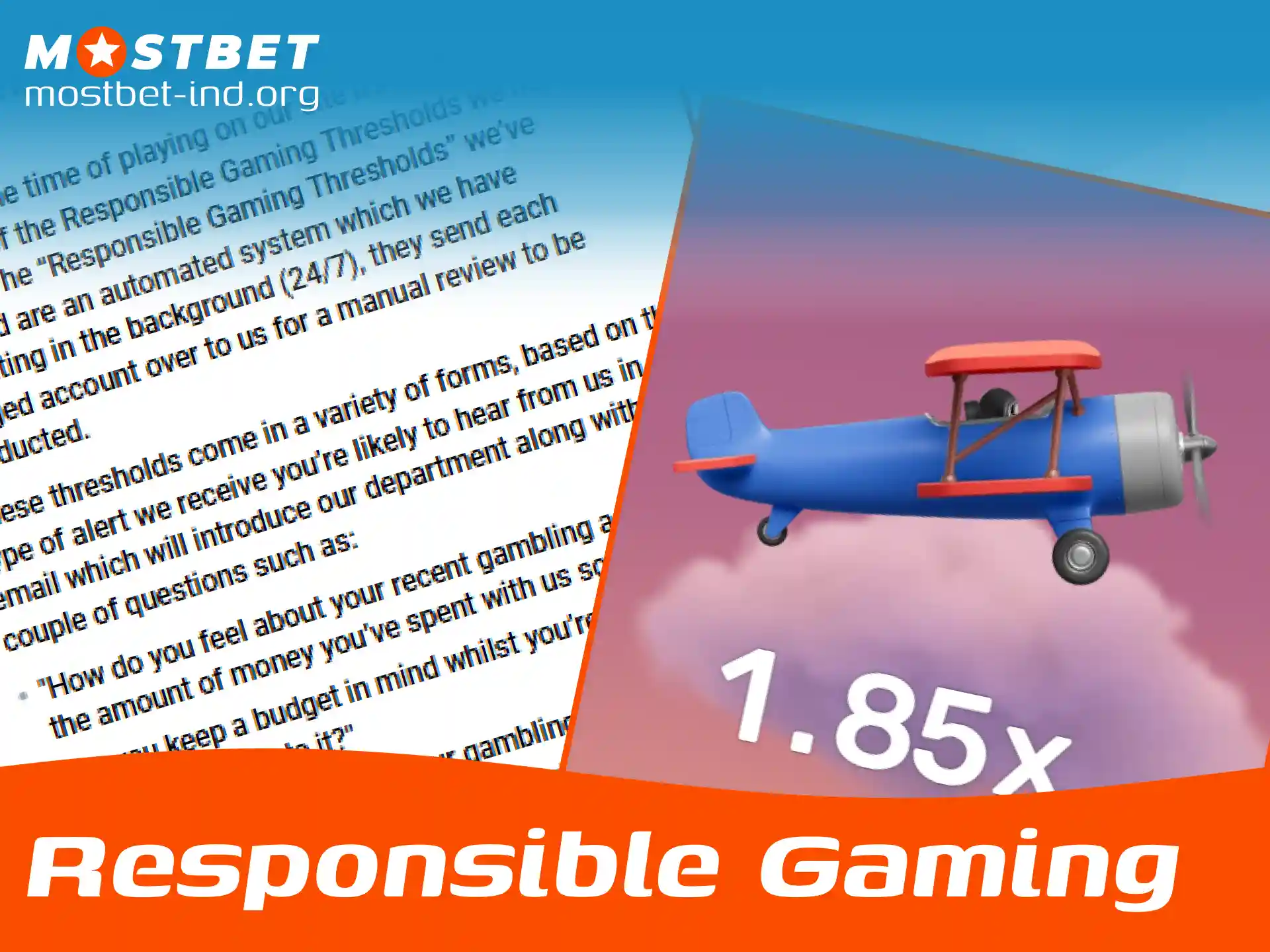 Follow responsible gaming guidelines while playing Aviatrix on Mostbet.