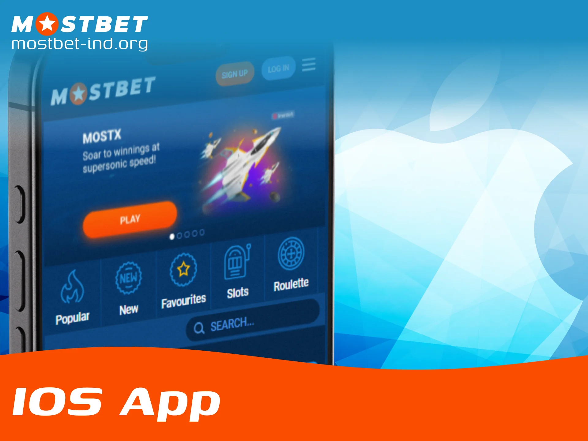 Install the premium iOS application for the Mostbet casino today.
