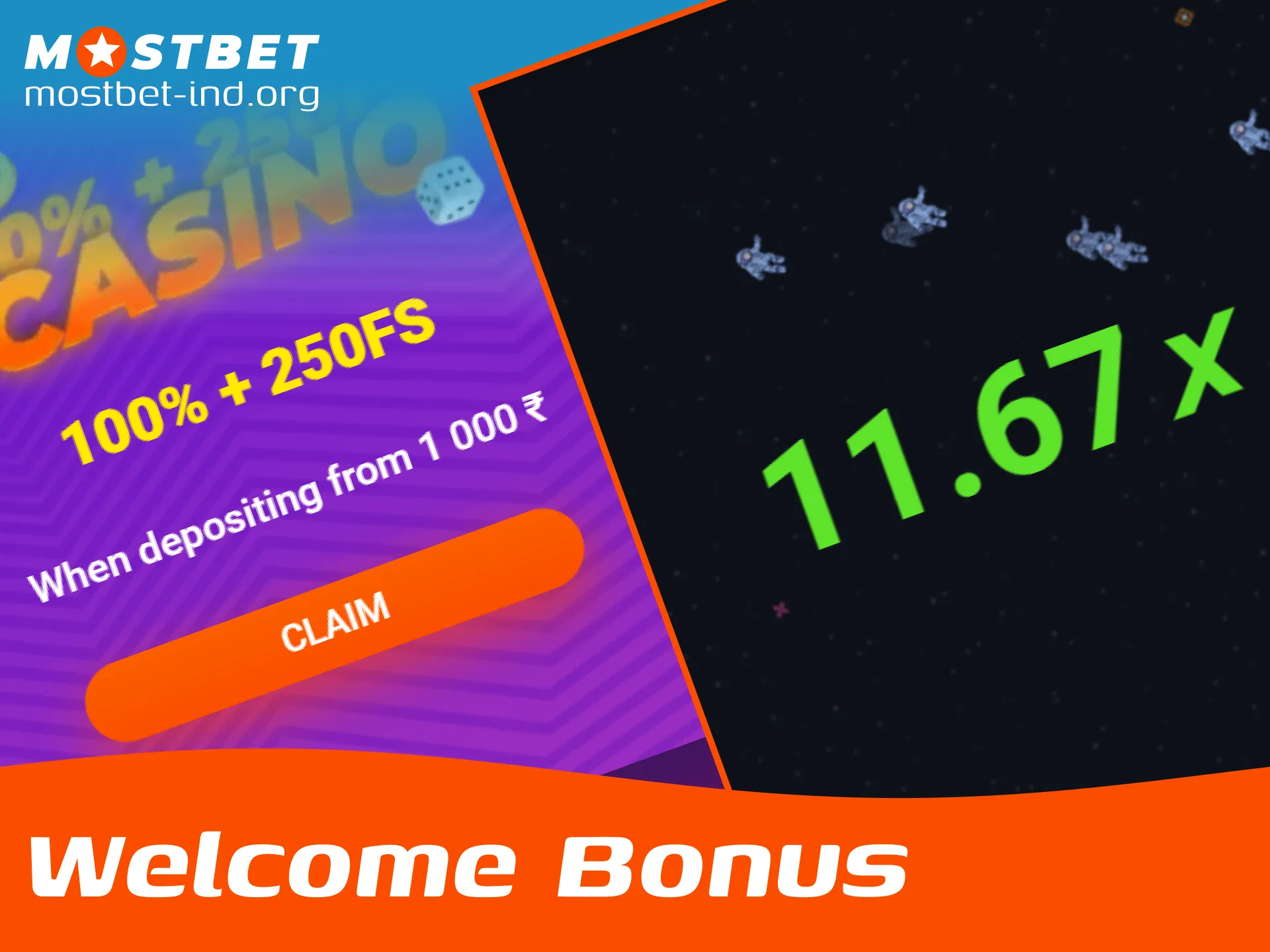 Claim a special online casino welcome bonus to play JetX on Mostbet India.