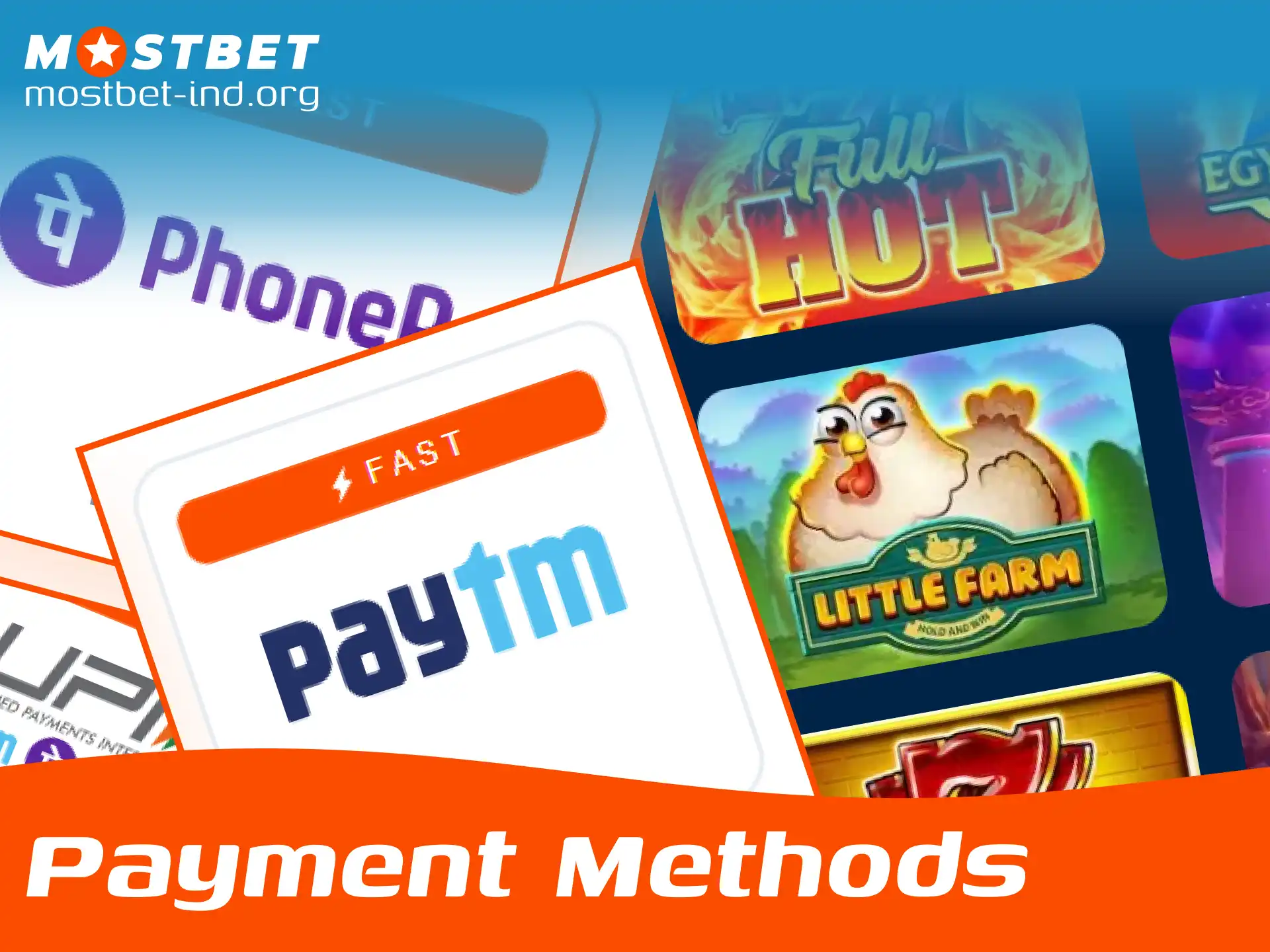 Use secure Indian payment methods for depositing and withdrawing funds at Mostbet.