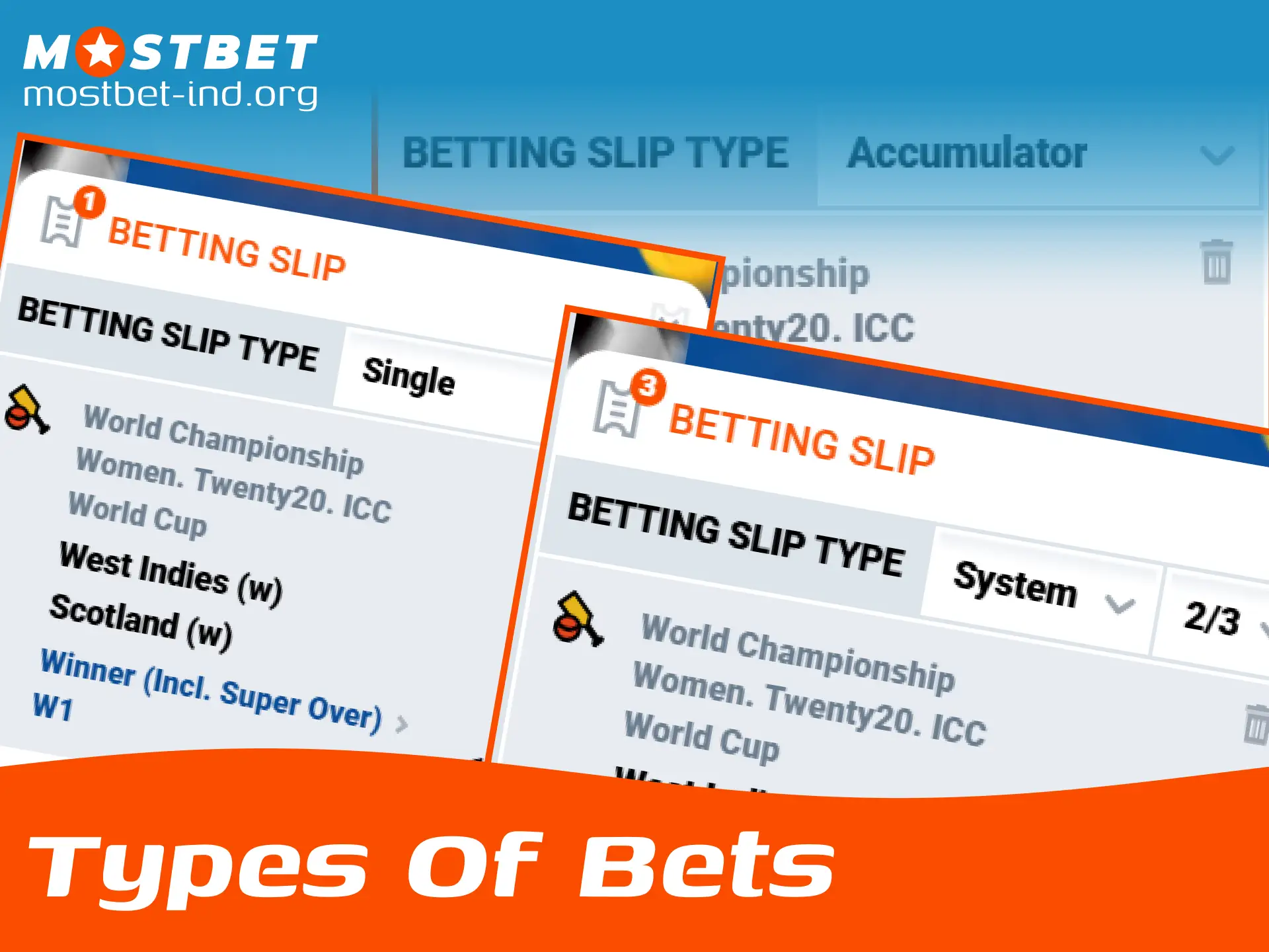 Learn about different types of online sports bets explained clearly on Mostbet India.